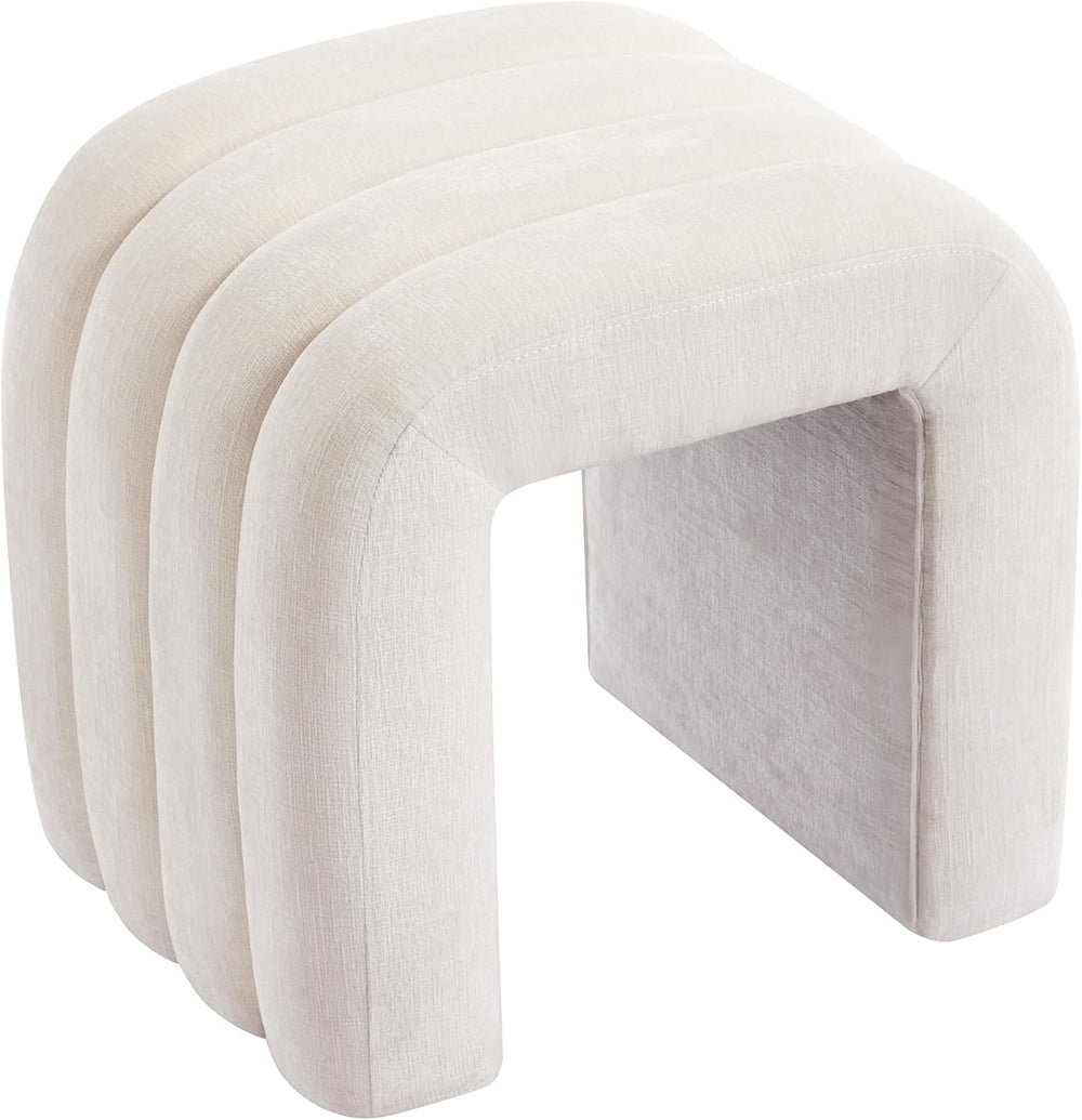 Multi-Functional Ottoman Stool, Footrest for Couch, Modern Vanity Stool for M...