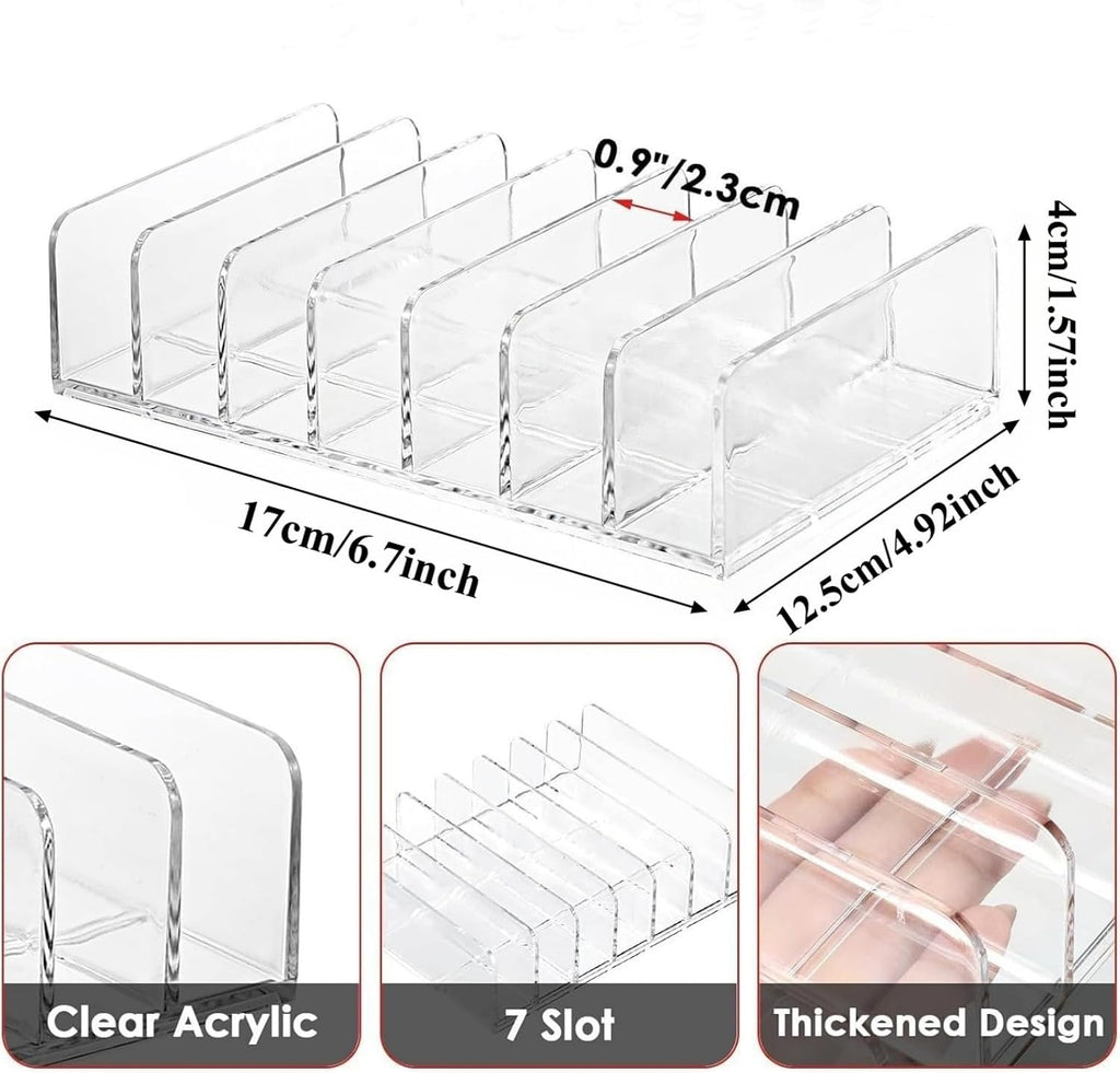 2 Pack Clear Acrylic CD Holder: DVD and CD Storage Box - CD Display Rack CD Organizer - Vinyl Record Storage Holds up to 14 Standard CD Cases for Media Shelf Storage and Organization