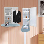 Wall Mounted Ironing Board Cabinet, Built in Swivel Ironing Board Folding with Storage, Foldable Ironing Storage Station for Home, Apartment & Small Spaces