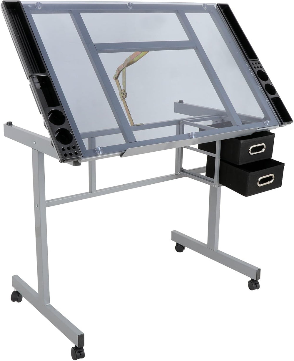 JupiterForce Adjustable Drafting Table Art Desk Drawing Table Versatile Art C...