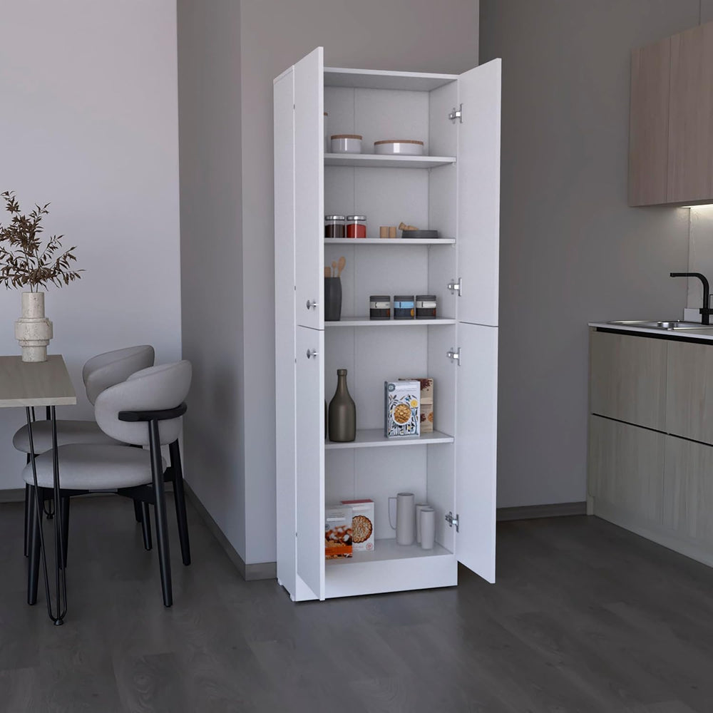 71" Tall Kitchen Pantry Cabinet with Storage, Freestanding Cupboard Cred...