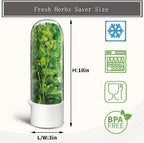 Herb Saver for Refrigerator, Fresh Herbs Lettuce Keeper for Refrigerator, Cilantro Container for Fridge Fres Parsley Mint Leaves Fresh Herb Keeper, Refrigerato Storage for Fresh for 2-3 Weeks