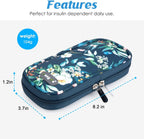 YOUSHARES Insulin Cooler Travel Case - Portable Refrigerated Medicine Case for Insulin Pen, Medication and Diabetic Supplies with 2 TSA Approved Ice Pack