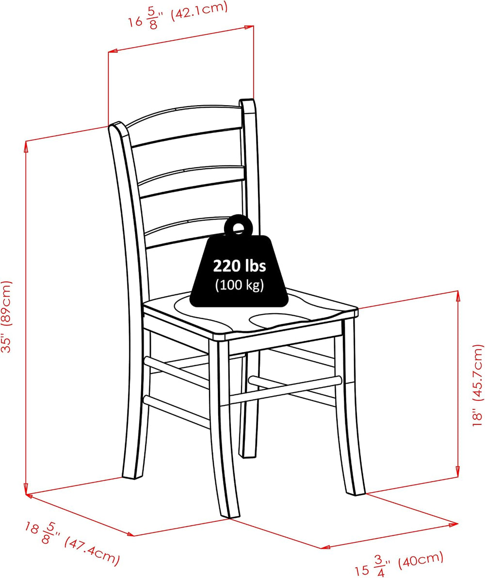 Groveland 3Pc Dining Set, Square Table with 2 Chairs