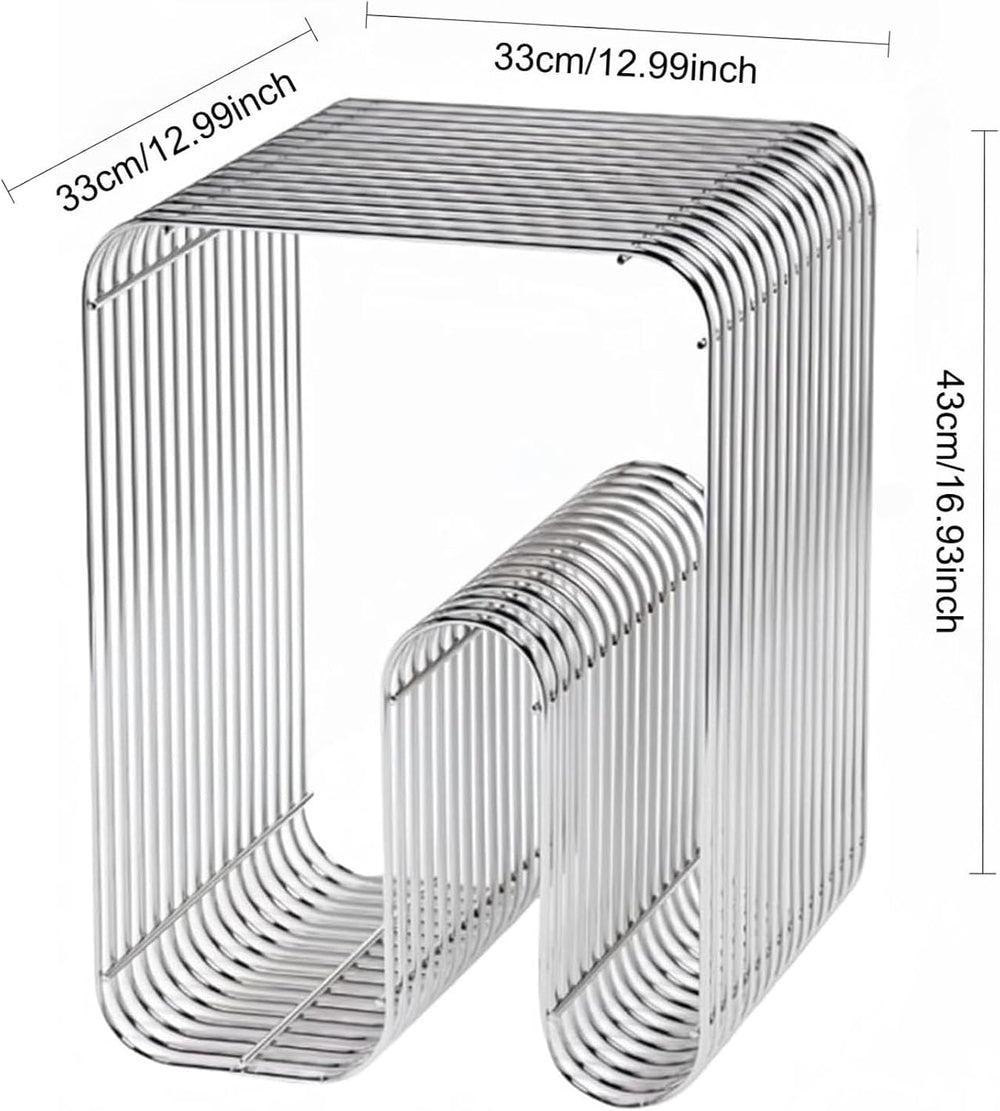 Smooth End Table & Side Table for Couch, Loading Bearing ，Vertical Design...