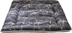 MAXYOYO Japanese Floor Mattress Futon Mattress, 4" Thicken Tatami Mat Sleeping Pad Foldable Roll Up Mat Boys Girls Dormitory Pad Kids Floor Lounger Pillow Bed, Charcoal Grey, Queen Size