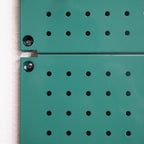 Metal Pegboard 12-Inch Tall x 16-Inch Wide Heavy Duty Wall Organizer for Home Garage Tool Storage 4pcs Green