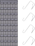 40 Mesh Pocket Over the Door Shoe Organizer,Hanging Shoe Rack for Closet Storage Holder for Dorm Room College Classroom Storag(Grey)