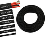 30ft PET Expandable Sleeving Wire Cable Sleeve (2/3", Black)