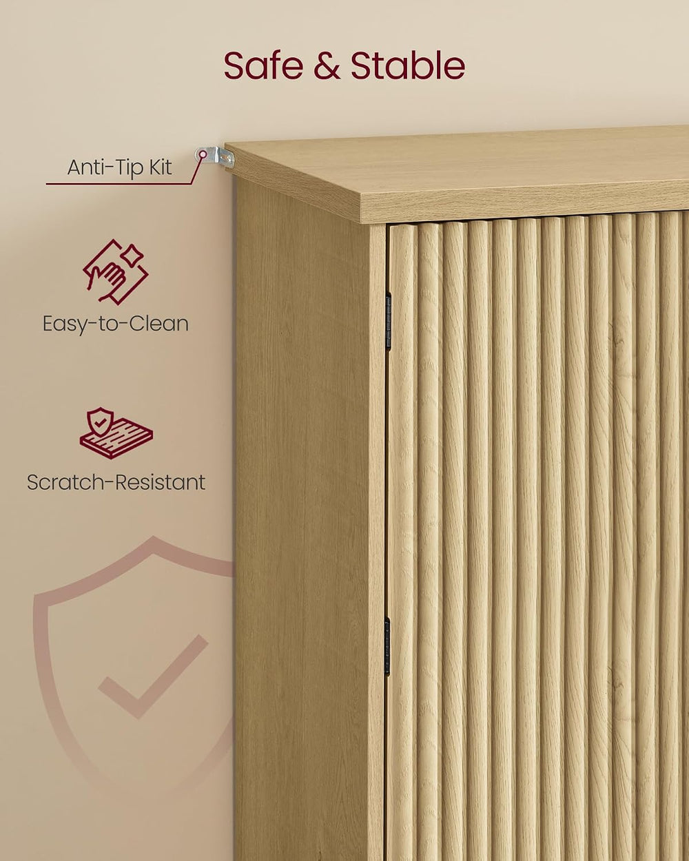 VASAGLE MAXE Collection - Pantry Cabinet, 70.6-Inch Tall Storage Cabinet with...