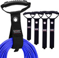 4 Pack (17"/22"/28") Portable Extension Cord Holder and Organizers, with Carrying Handle and Grommet, for Extension Cords, Cables, Ropes, Garden Water Hoses Carrying organization and storage