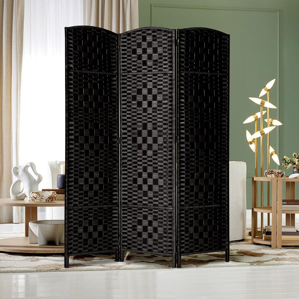 RHF Room Divider Panel,Partition Room Dividers,3Panel Privacy Screen,Black