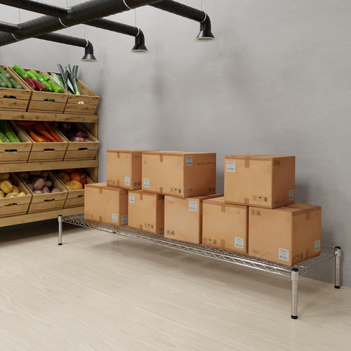 21" Deep x 72" Wide x 8" Height Wire Shelving Kit | 1-Tier | NSF Commercial Storage Rack Unit
