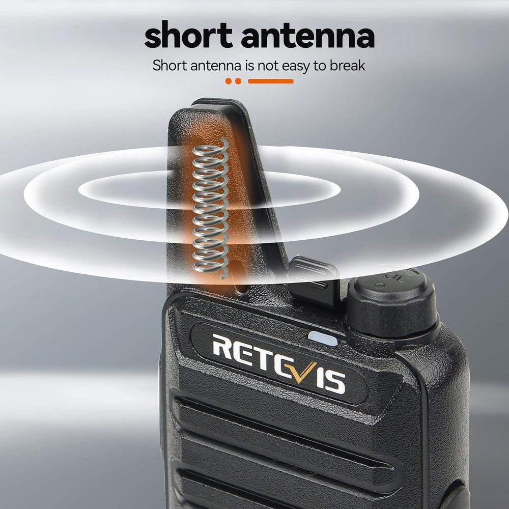 Retevis RT22 Compact & Lightweight FRS Walkie Talkies Long Range (4 Pack)