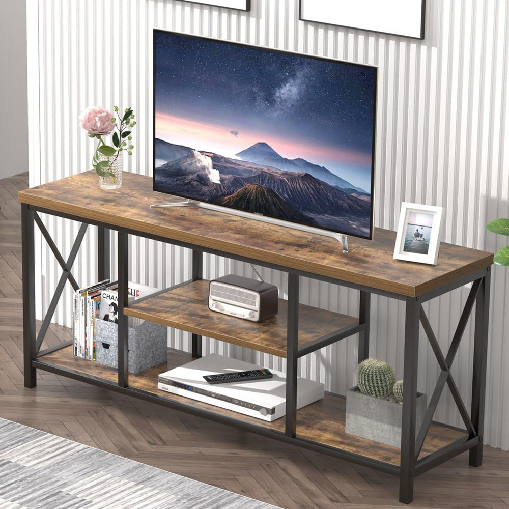EXCEFUR 55 Inch TV Stand for Televisions up to 65 Inch, Modern Entertainment ...