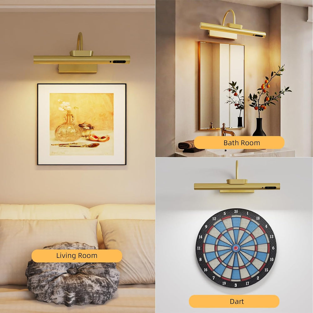 13.8inch Battery Operated Wireless Picture Light，Remote Control Painting Disp...