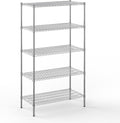 21" Deep x 42" Wide x 74" Height Wire Shelving Kit | 5-Tier | NSF Commercial Storage Rack Unit