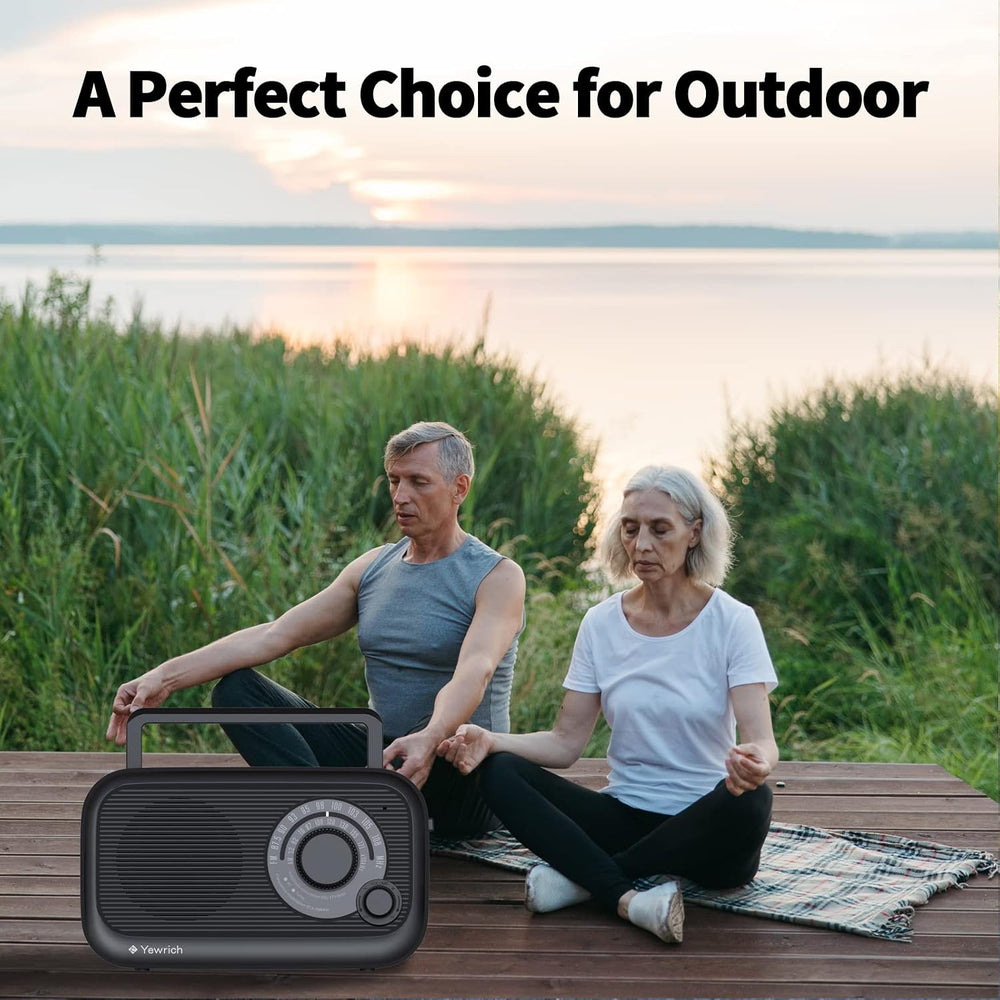 AM FM Radio with Bluetooth AC/DC Power with 3.5mm Headphone Jack