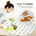 Beautysaid Shelf and Drawer Liner for Kitchen Cabinet, Non Adhesive Non Slip Shelf Paper Waterproof Washable Thickened for Dresser Pantry Shelve Bathroom Protector Liner(Polka Dot,23.6 in x 30 FT)