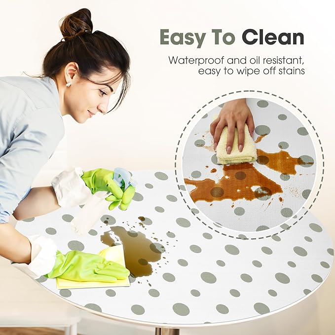 Beautysaid Shelf and Drawer Liner for Kitchen Cabinet, Non Adhesive Non Slip Shelf Paper Waterproof Washable Thickened for Dresser Pantry Shelve Bathroom Protector Liner(Polka Dot,23.6 in x 10 FT)