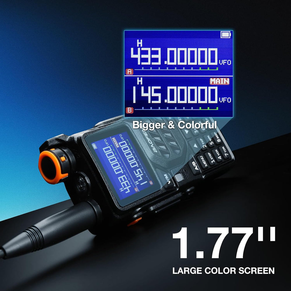 BAOFENG K5PLUS 10W Ham Radio with Speaker Mic & Programming Cable [2 Packs]