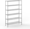 18" Deep x 54" Wide x 86" Height Wire Shelving Kit | 6-Tier | NSF Commercial Storage Rack Unit