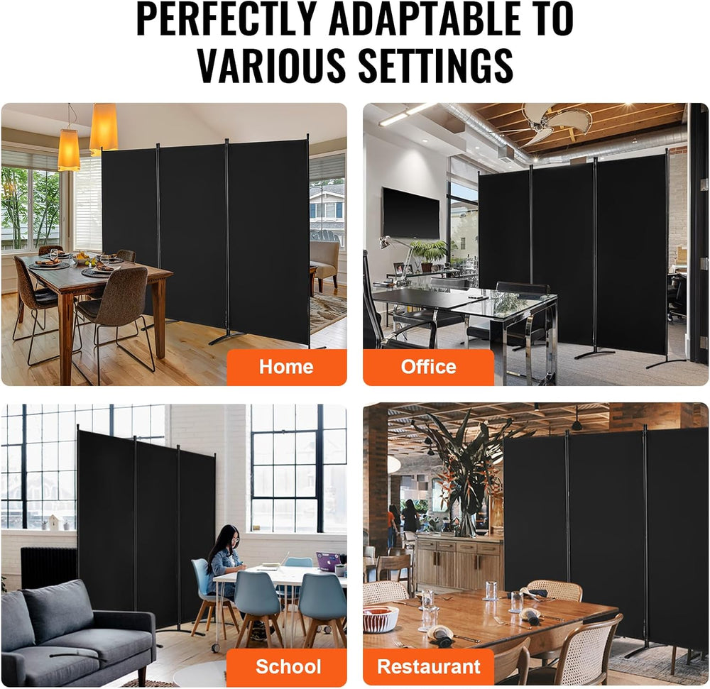 VEVOR Room Divider, 3 Panel Room Divider, Folding Privacy Screen and Portable...