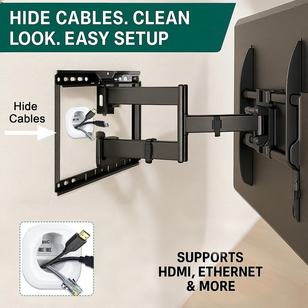 in-Wall Cable Management kit, Cord Hiding for Wall, Hide TV Wires When Mounti...