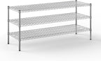 21" Deep x 60" Wide x 27" Height Wire Shelving Kit | 3-Tier | NSF Commercial Storage Rack Unit