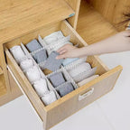 Adjustable Drawer Organizer Dividers Sock,Drawer Storage Partition Board, Sock Compartment Box, Free Combination Plastic Partition Board, Underwear Compartment Partition, White 20 PCS