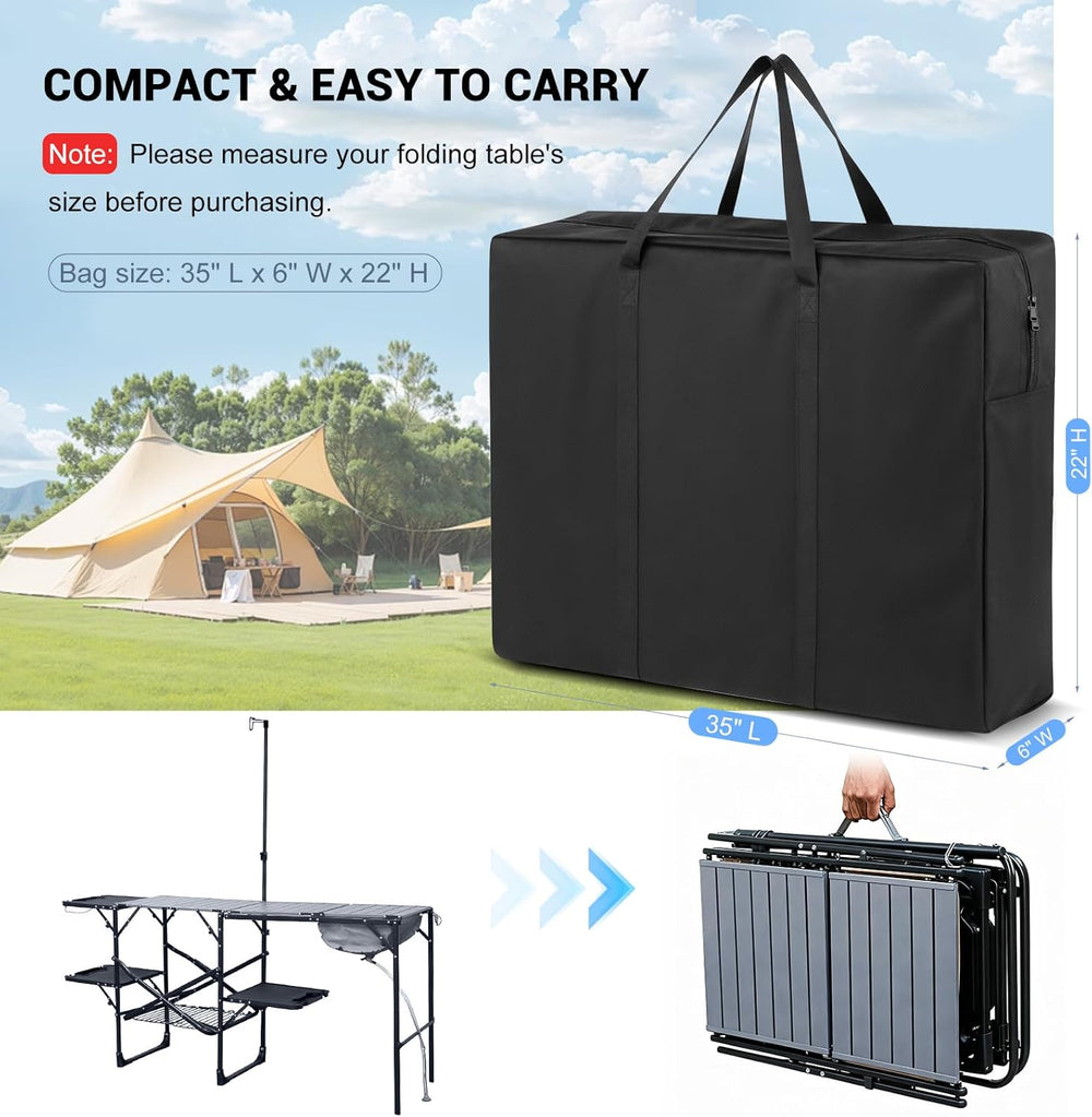 Folding Camping Kitchen Table Storage Bag for GCI Outdoor - 600D Waterproof C...