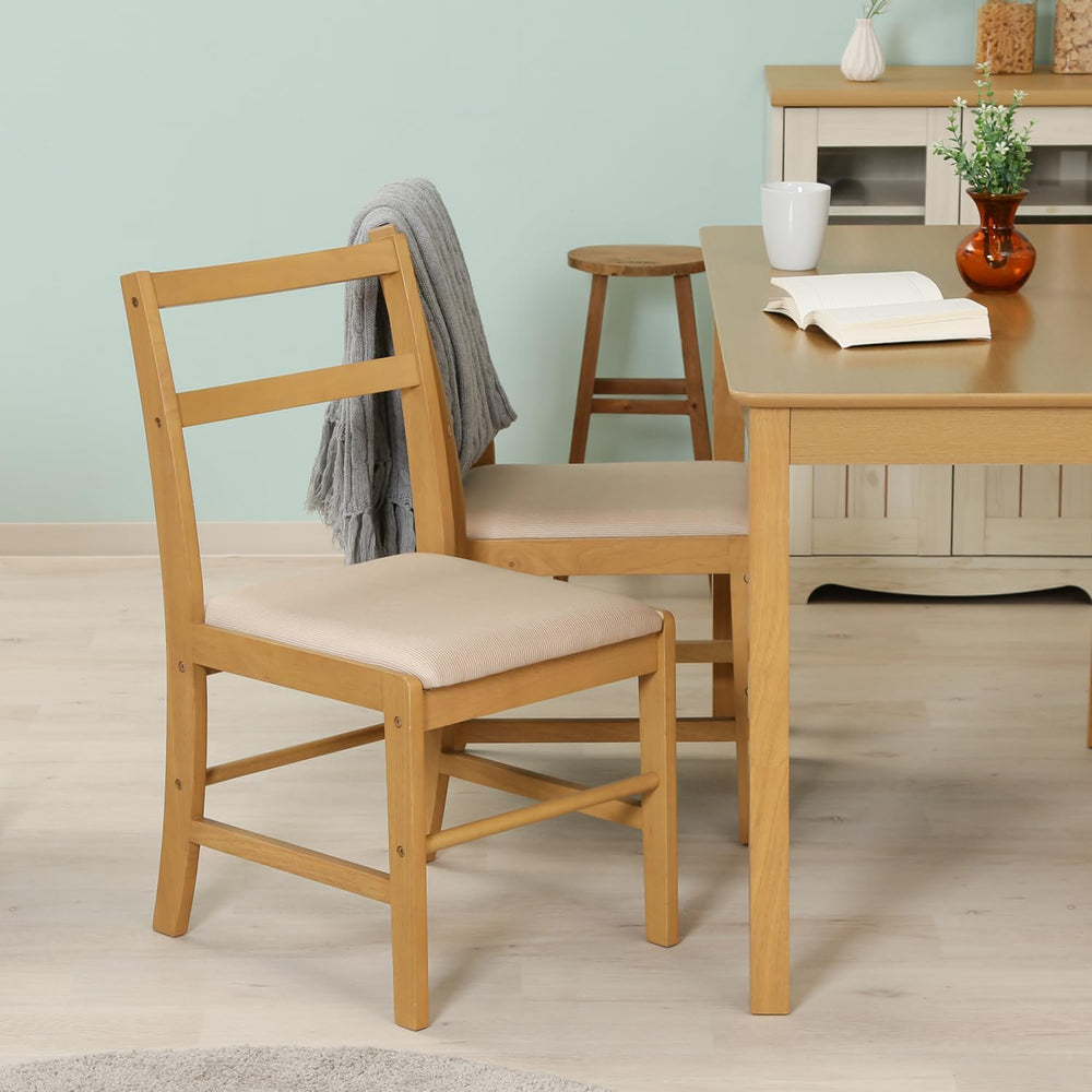 Fuji Boeki 93004 Dining Chair, Natural, Natural Wood, Malt