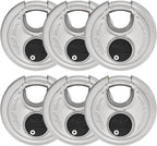ABUS 20/70 6 Pack Heavy Duty Diskus Storage Padlock with 2 Keys for Storage, Outdoor, Commercial, 2.75in (70mm) Wide, Keyed Alike 323614
