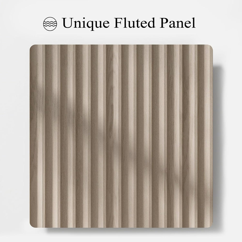 Fluted Buffet Cabinet with Storage, 120" Sideboard Buffet Storage Cabine...