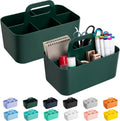 Tiawudi 2 Pack Caddy Organizer with Handle, Portable Plastic Caddy, Storage Organization for Cleaning, Bath, Makeup, Art, Craft, Stationery, Classroom and Office, Tote Organizer