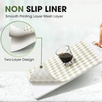 Beautysaid Shelf and Drawer Liner for Kitchen Cabinet, Non Adhesive Non Slip Shelf Paper Waterproof Washable Thickened for Dresser Pantry Shelve Bathroom Protector Liner(Checkered,18 in x 20 FT)