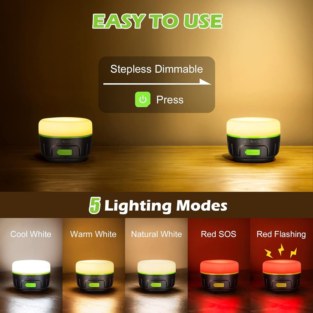 Sinvitron LED Camping Lantern Rechargeable with Remote Control - 1000LM 150H ...