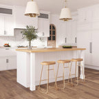 homary 59" Modern Kitchen Island with Storage & Wine Rack, Natural & White Kitchen Table with 2 Drawers, 2 Doors & Adjustable Shelves for Kitchen, Dining Room Prep Station & Organizer