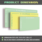 K KNODEL Desk Mat, Blotter, Dual-Sided Office Desk Pad, Waterproof Desk Mat for Desktop, Desk Blotters, PVC Leather Pad Protector (Sharp Green, 35.4" x 17")