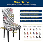 Dining Room Chair Covers - Stretch Kitchen Chair Covers Set of 4, Removable Washable Slipcovers for Home, Hotel, Banquet