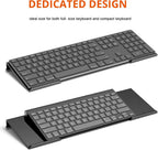 Richboom Computer Keyboard Stand Tilt PC Keyboard Stand Riser for Easy Ergonomic Typing, Acrylic Keyboard Tray Holder for Office Desk, Home, School, with Silicone Anti-Slip Case, Black