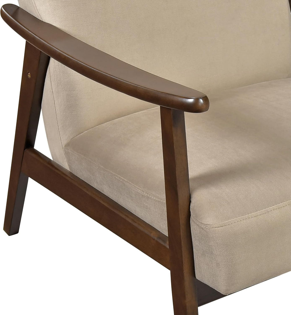 Lexicon Mid Century Modern Chair Velvet Accent Chair for Living Room Chair w/...