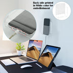 Cosmos Pack of 2 Acrylic Remote Control Holder Adhesive Wall Mount Phone Holder Wall Mount Organizer Media Storage Box Phone Charging Storage Box for Home Office Living Room Bedroom (Transparent)