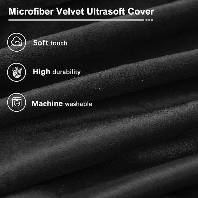 Bean Bag Chairs for Teens - Bean Bag Chair Convertible Bean Bag Bed - Small Beanbag Chair with Micro Fiber Cover/Furniture Foam Filler - Bean Bag Couch Sofa in Bedroom Dorm Room - Youth Carbon Black
