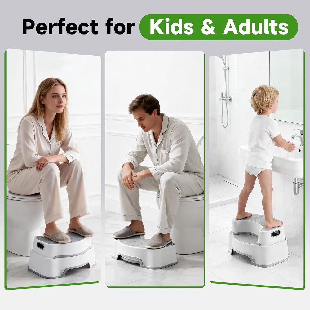 EmoH 2-in-1 Squatting Potty for Adults, 16.7" Wide, Squatting Pool Stool