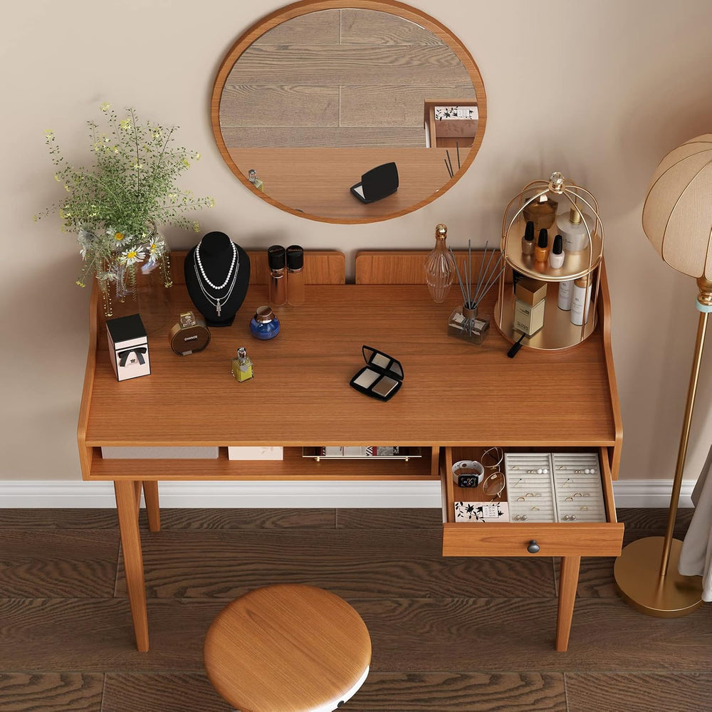 Vintage-Style Desk with Scandinavian Flair, Computer or Laptop Desk, Writing ...