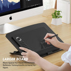 Extra Large Tablet Stand Adjustable Digital Drawing Tablet Holder Desktop Foldable Compatible with iPad,Fire HD,Galaxy Tab,Surface Pro,Graphics Tablet and More,Fit 7-23.8 inch