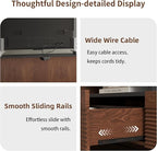 78.8 Inch TV Stand with Storage Cabinets for Living Room, TVs Media Console Entertainment Center with Drawers, Wood Fluted Television Stands with Open Shelves for Bedroom, Dark Brown Walnut