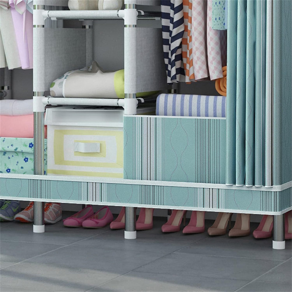 Creativity Assemble Cloth Hangers Stable Open Home Wardrobe Partition Storage...