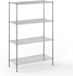 21" Deep x 48" Wide x 74" Height Wire Shelving Kit | 4-Tier | NSF Commercial Storage Rack Unit